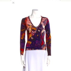 Roberto Cavalli cashmere Klimt sweater - size small